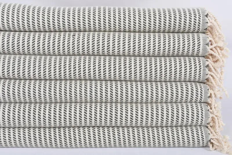 Bridesmaid Proposal Gift, Monogram Kitchen Towel, Turkish Towel Hand Towel, 40x20 Cotton Polka Dot Towel, Organic Towel, Wedding Gift, Guest Towel - 3