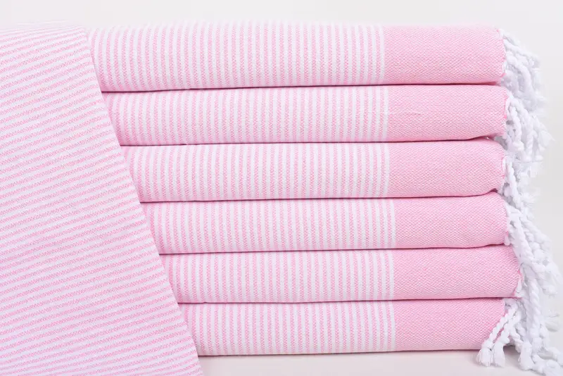 40x18 Cotton Striped Towel, Custom Hand Towel, Monogrammed Hand Towel, Best Friend Wedding Gift, Gift For The Home, Small Bath Towels, Handmade Gift - 1