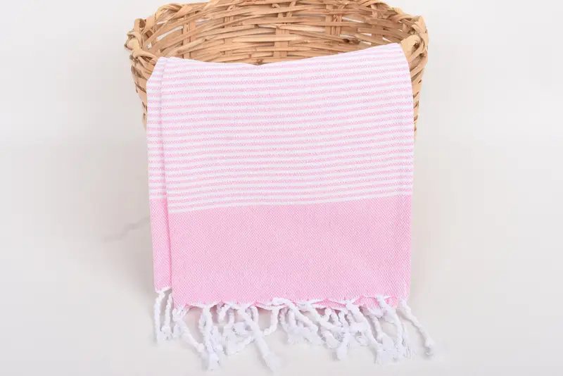 40x18 Cotton Striped Towel, Custom Hand Towel, Monogrammed Hand Towel, Best Friend Wedding Gift, Gift For The Home, Small Bath Towels, Handmade Gift - 5