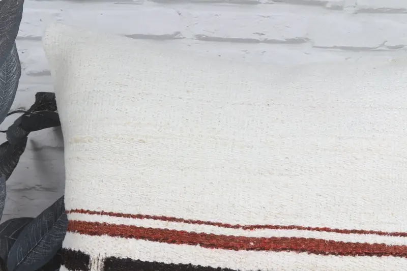 El yapımı yastık kılıfı, otantik yastık, ev dekorasyonu yastığı, Kilim Yastığı Sham, 22x22 beyaz yastık, koltuk yastık kılıfı, yastık, Kilim yastık örtüsü - 2