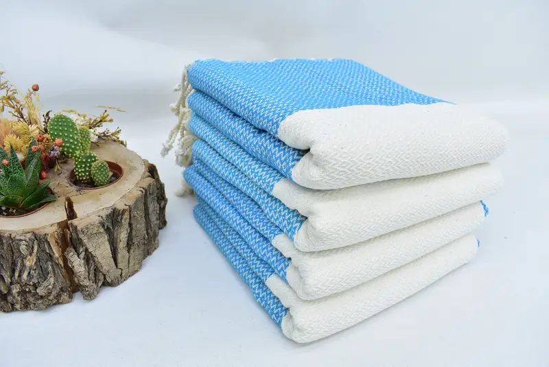 70x40 Cotton Diamond Towel, Wedding Favors, Lightweight Turkish towel, Gift For Coworker, Sand-resistant Turkish towel for the beach, Travel towel - 4