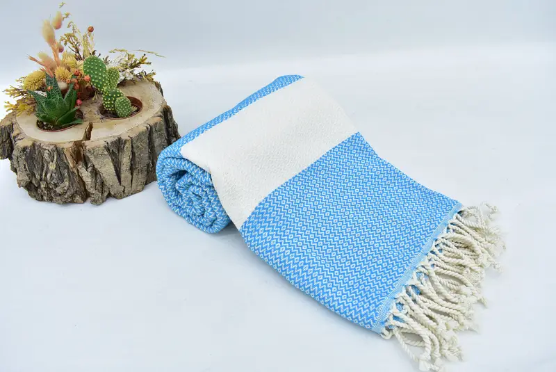 70x40 Cotton Diamond Towel, Wedding Favors, Lightweight Turkish towel, Gift For Coworker, Sand-resistant Turkish towel for the beach, Travel towel - 8