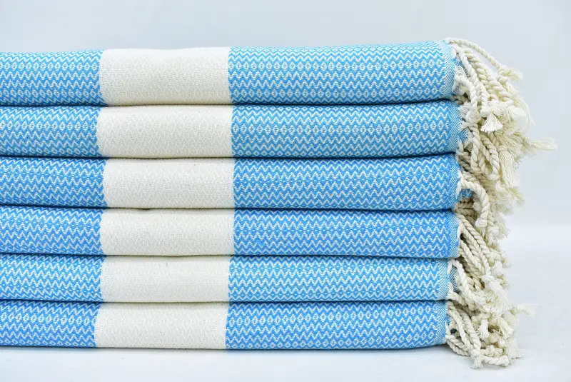 70x40 Cotton Diamond Towel, Wedding Favors, Lightweight Turkish towel, Gift For Coworker, Sand-resistant Turkish towel for the beach, Travel towel - 1