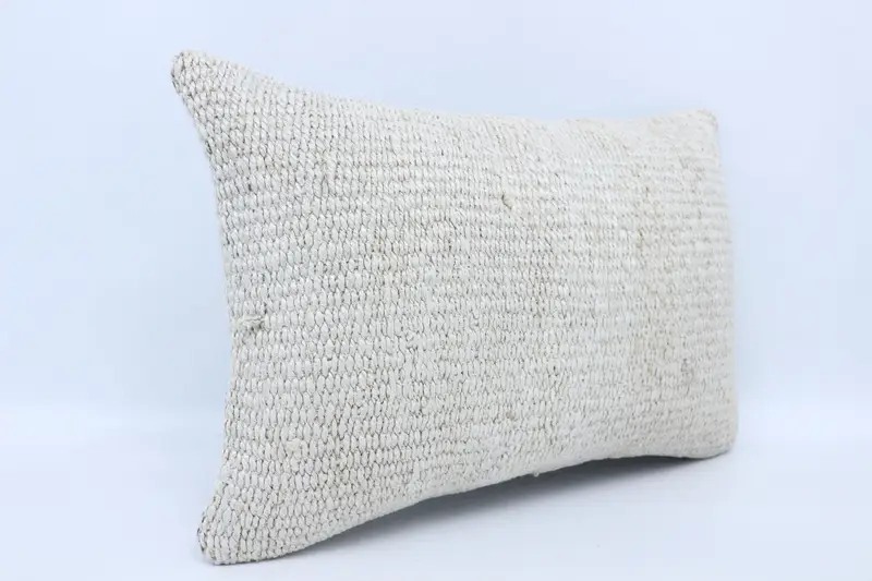 16x24 White Cushion, Couch Cushion Case, Pillow Case, Boho Pillow, Vintage Kilim Pillow, Kilim Cushion Sham, Decorative Bolster Cushion Cover - 3