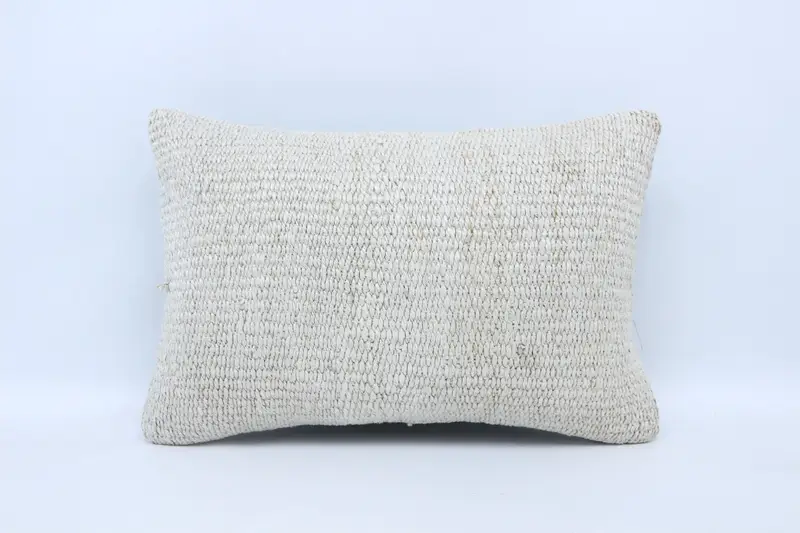 16x24 White Cushion, Couch Cushion Case, Pillow Case, Boho Pillow, Vintage Kilim Pillow, Kilim Cushion Sham, Decorative Bolster Cushion Cover - 1