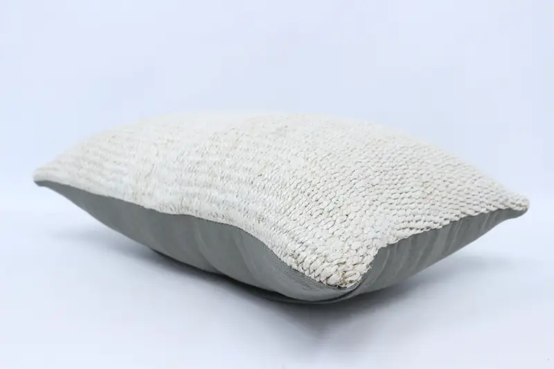 16x24 White Cushion, Couch Cushion Case, Pillow Case, Boho Pillow, Vintage Kilim Pillow, Kilim Cushion Sham, Decorative Bolster Cushion Cover - 6