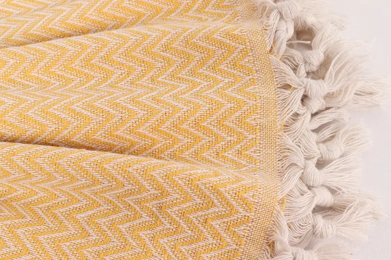 76x64 Cotton Zig zag Towel, Bachelorette Party Favors, Custom Gifts, Woven Blanket, Turkish Blanket, Shower Curtain, Personalized Home Gift Wedding - 8