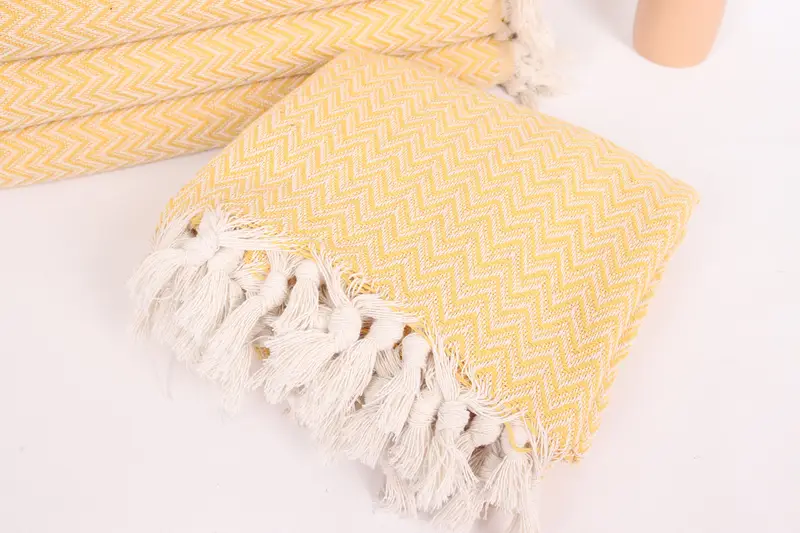 76x64 Cotton Zig zag Towel, Bachelorette Party Favors, Custom Gifts, Woven Blanket, Turkish Blanket, Shower Curtain, Personalized Home Gift Wedding - 5