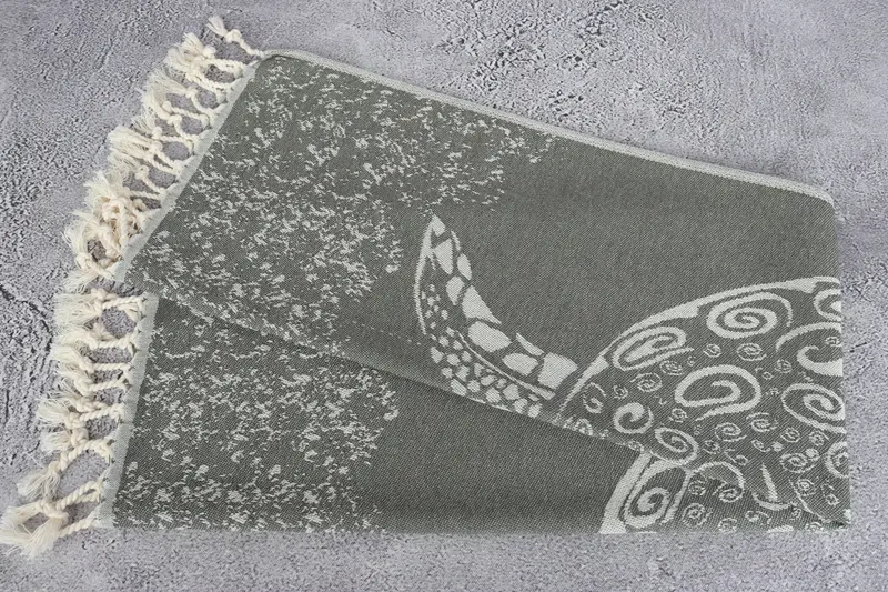 Personalized Gifts, Turkish Tea Towel, 36x18 Cotton Carretta Patterned Towel, Beach Wedding Favor, House Warming Gift, Personalized Kitchen Towel - 7
