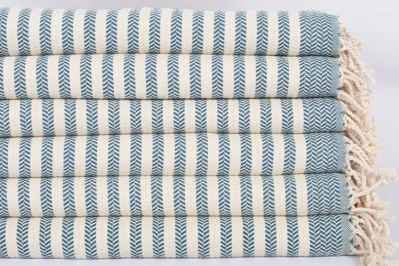 Monogram Kitchen Towel, Personalized Hand Towel, Bridesmaid Gifts, Wedding Anniversary Gift, 40x18 Cotton Chevron Towel, Bathroom Hand Towel - 3
