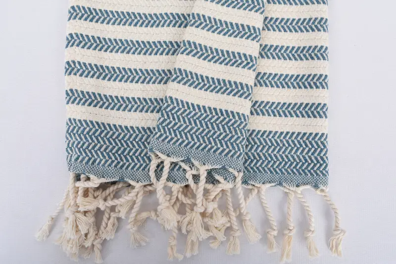 Monogram Kitchen Towel, Personalized Hand Towel, Bridesmaid Gifts, Wedding Anniversary Gift, 40x18 Cotton Chevron Towel, Bathroom Hand Towel - 8