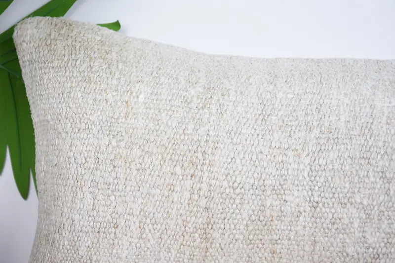 Patio Cushion, Antique Pillows, 10x20 White Cushion Cover, Kilim Pillow, Pillow Case, Interior Designer Pillow, Outdoor Patio Pillow Sham - 2
