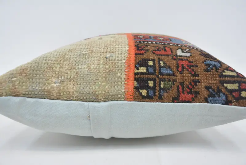 Gift Pillow, Pillow, Kilim Pillow Cover, 16x16 Brown Pillow Cover, Kilim Cushion Sham, Wool Kilim Pillow Pillow, Personalized Gift Pillow Cushion - 5