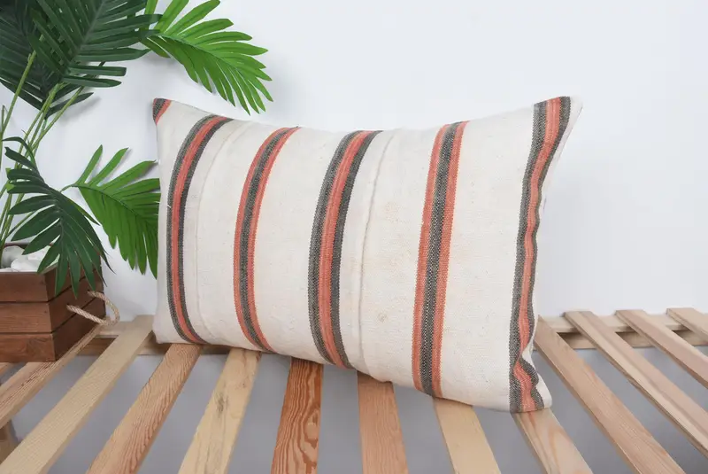 Ethnic Throw Pillow Sham, Pillow for Couch, 16x24 Red Pillow Cover, Antique Pillows, Cushion, Boho Pillow, Boho Chic Cushion, Tapestry Cushion - 5