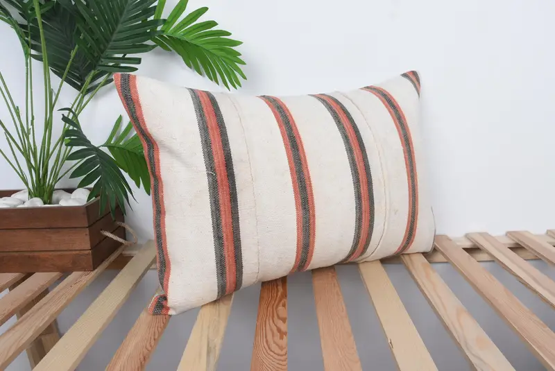 Ethnic Throw Pillow Sham, Pillow for Couch, 16x24 Red Pillow Cover, Antique Pillows, Cushion, Boho Pillow, Boho Chic Cushion, Tapestry Cushion - 4