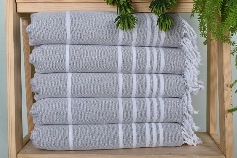Gift For The Home Decor, 38x18 Cotton Striped Towel, Turkish Towel Hand Towel, Christmas Gift, Summer Gift, Custom Hand Towel, Wedding Favors - 1