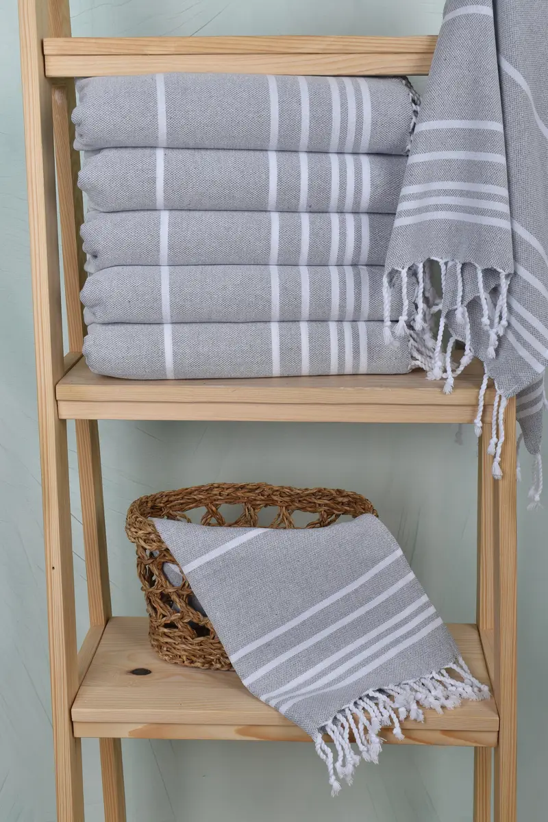 Gift For The Home Decor, 38x18 Cotton Striped Towel, Turkish Towel Hand Towel, Christmas Gift, Summer Gift, Custom Hand Towel, Wedding Favors - 3