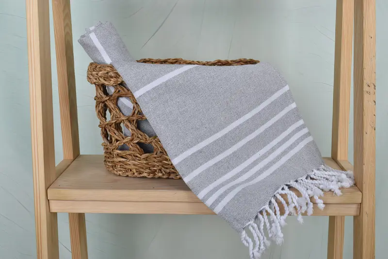 Gift For The Home Decor, 38x18 Cotton Striped Towel, Turkish Towel Hand Towel, Christmas Gift, Summer Gift, Custom Hand Towel, Wedding Favors - 4