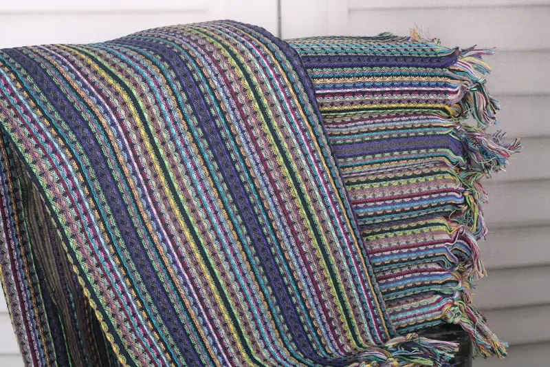 Waffle Towel Green Cotton, Personalized 40x71 Inches, Organic Turkish