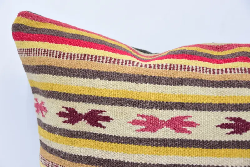 Pillow Sham, Turkish Rugs Cushion, Outdoor Cushion Case, Ethnical Kilim Rug Pillow, 20x20 White Pillow Case, Boho Pillow, Turkish Pillow - 2