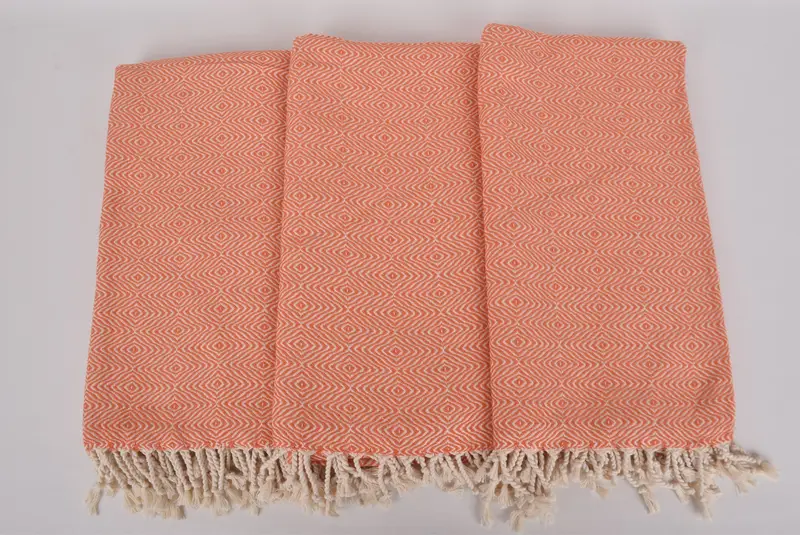 Bridesmaid Gift, Turkish towel, Arizona Bachelorette Party Favors, Bridesmaid Favors, Monogram Beach Towel, 70x40 Cotton Zigzag Diamond Towel - 7