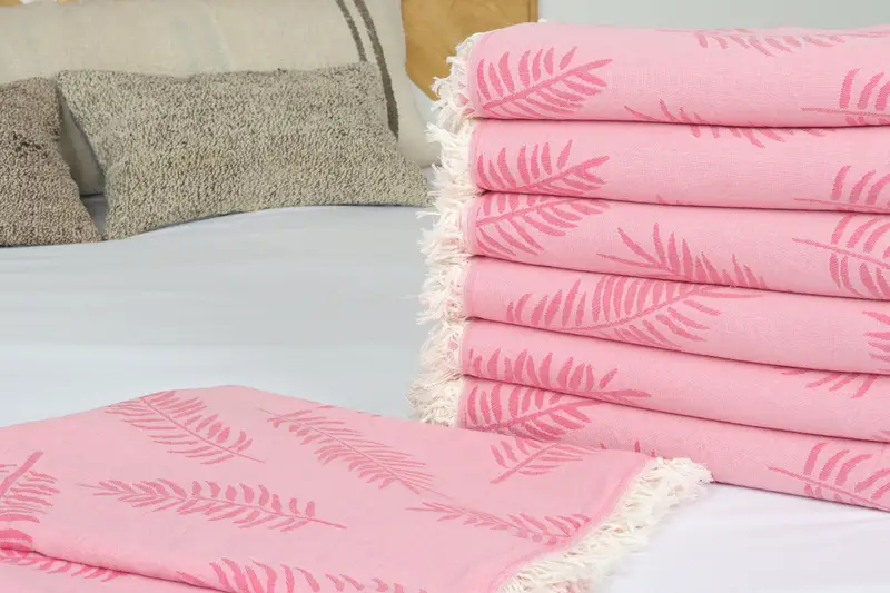 Bachelorette Party Favors, Beach Theme Bachelorette Party, Personalized Blanket, Couch Throw, 88x80 Cotton Floral Patterned Towel, Turkish Blanket - 3