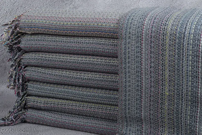 Custom Logo Dark Gray Beach Towel, Personalized 40x71 Inches