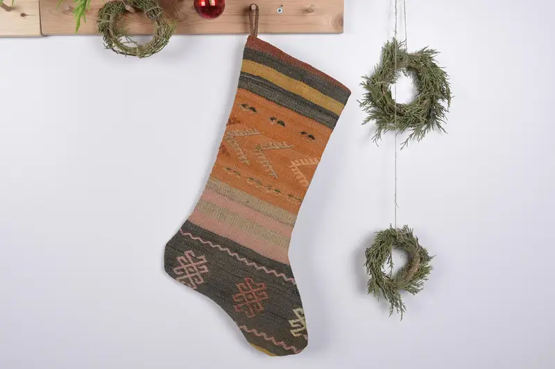 19 İnç Noel Süsleri Çorabı, Şenlikli Tatil Çorabı