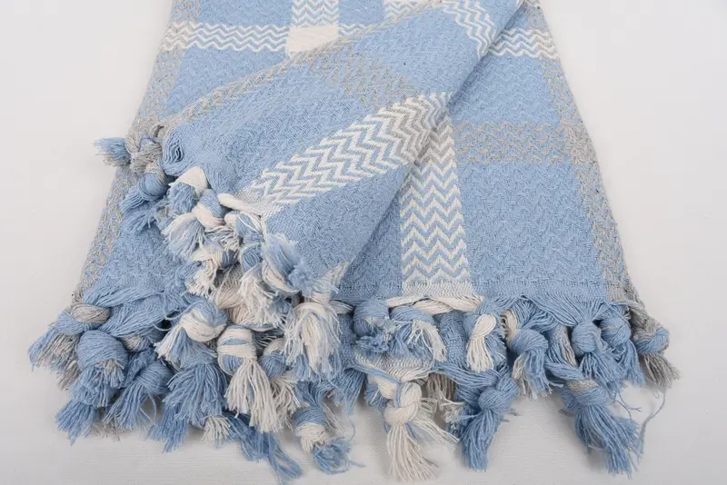 Turkish Cotton Throw Blanket, Woven Throw Blanket, 90x80 Cotton Striped Towel, Bachelorette Party Favors, Gift For Mom, Throw Blanket Couch - 8