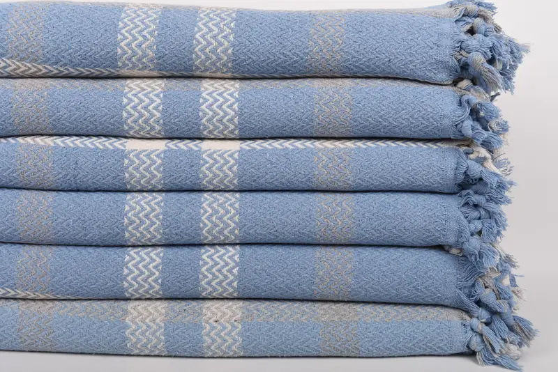 Turkish Cotton Throw Blanket, Woven Throw Blanket, 90x80 Cotton Striped Towel, Bachelorette Party Favors, Gift For Mom, Throw Blanket Couch - 3