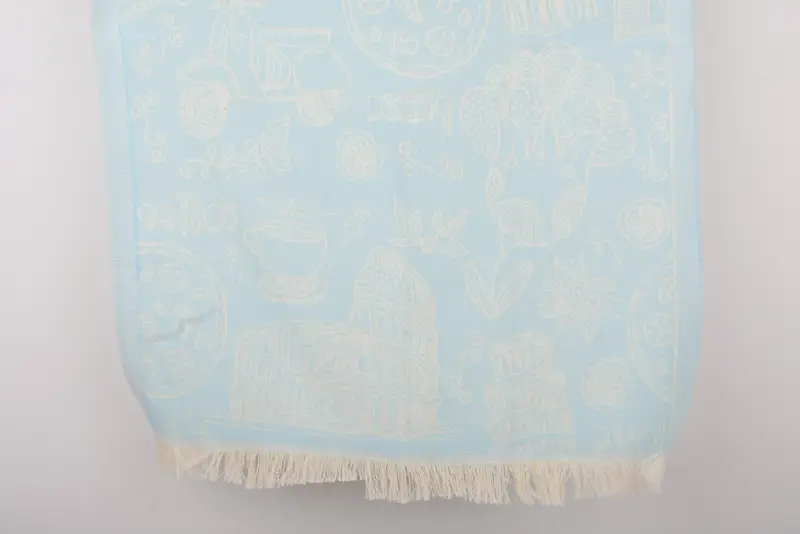 Toalla de toalla turca, poca de cocina turca, regalo para mamá, toalla de bordado, paño de cocina personalizado, toalla de diseño de símbolos italianos de algodón de 28x20 - 1