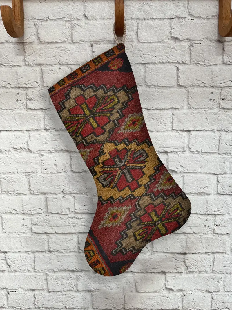 Medias con estampado festivo: elegante decoración navideña para regalo familiar