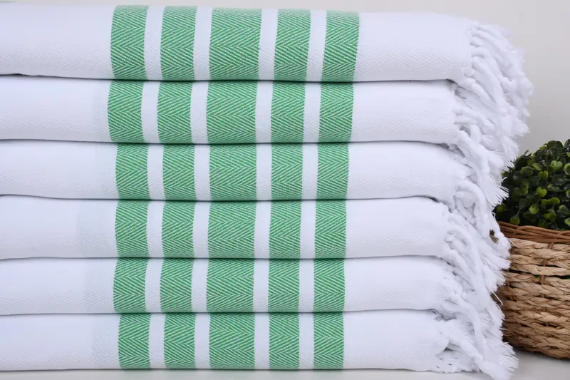 Towel With Name, Gym Towel, Lightweight towel, Custom Wedding Gifts, Bridal Shower Favors, 70x40 Cotton Herringbone Towel, Bridal Shower Gifts - 2
