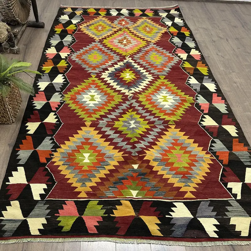 Purple Ombré Rug, 5,7x10,4 ft Elegant Decor