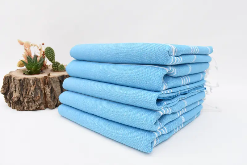 Bridesmaid Gift, Quick-dry towel, 70x40 Cotton Striped Towel, Handwoven Turkish bath towel, Boyfriend Christmas Gift, Quick-Dry Beach Towel - 3