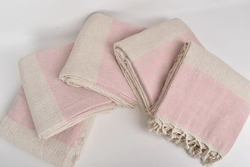 Turkish Throw Blanket, 100x88 Linen Kilim Design Towel, Bachelorette Party Favors, Throw Blanket, Handmade Gift, Throw Blanket Couch - 3