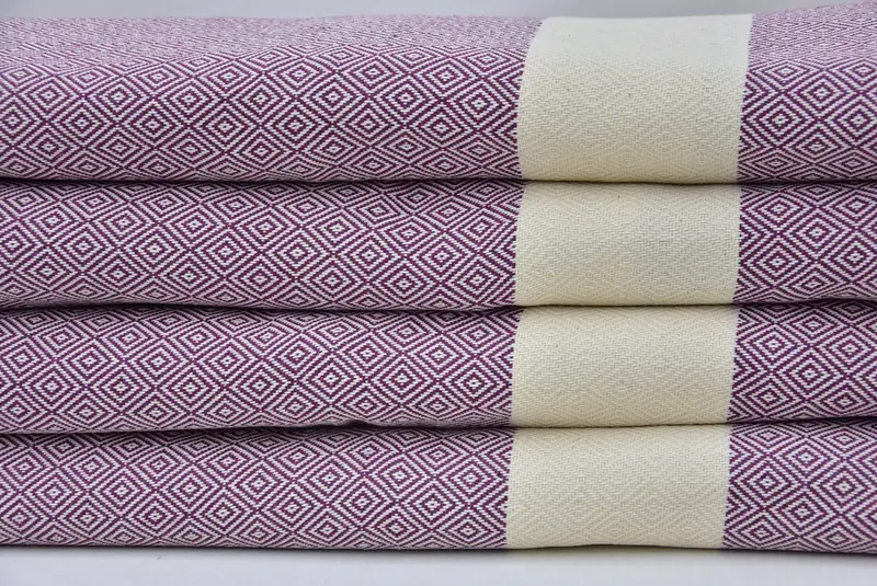 Turkish Cotton Throw Blanket, Monogram Blanket, Halloween Gifts, Personalized Gifts, 92x80 Cotton Diamond Towel, Turkish Blanket, Turkish Bedspread - 3