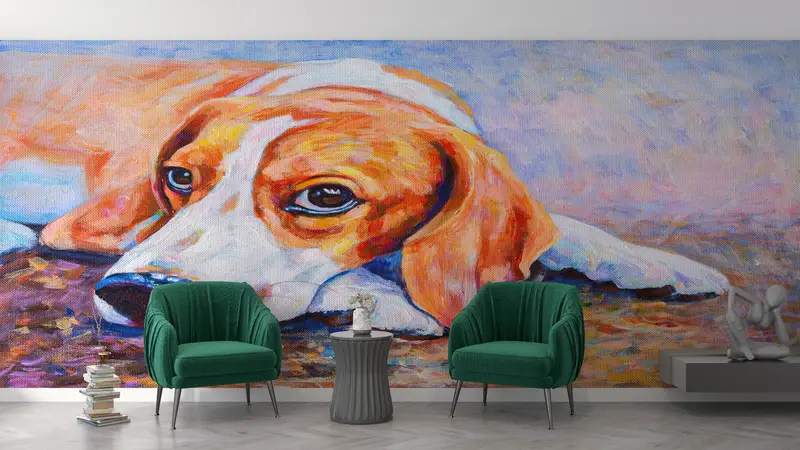 Modern Wall Painting, Modern Wall Paper, Paper Wall Art, Wall Paper Peel and Stick, , Contemporary Mural, Oil Painting Print, - 10