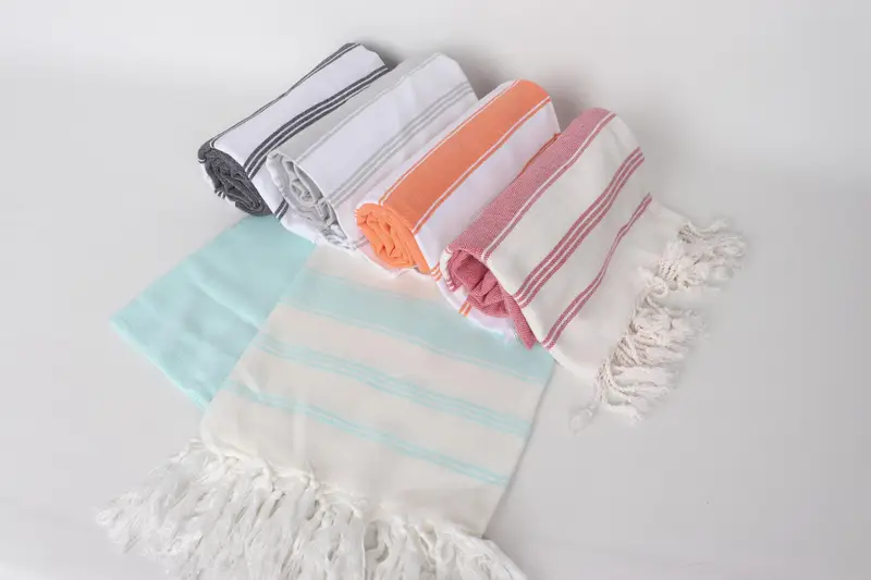 Bridesmaid Gifts, Custom Bath Towel, Spa Gift, Yoga Towel, Custom Wedding Gifts, 70x40 Cotton Striped Towel, Quick-dry peshtemal, Cute Beach Towel - 5