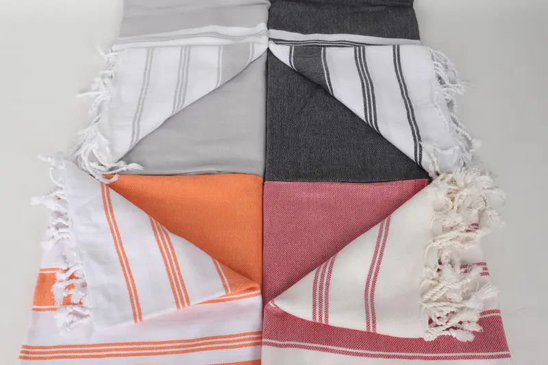 Bridesmaid Gifts, Custom Bath Towel, Spa Gift, Yoga Towel, Custom Wedding Gifts, 70x40 Cotton Striped Towel, Quick-dry peshtemal, Cute Beach Towel - 4