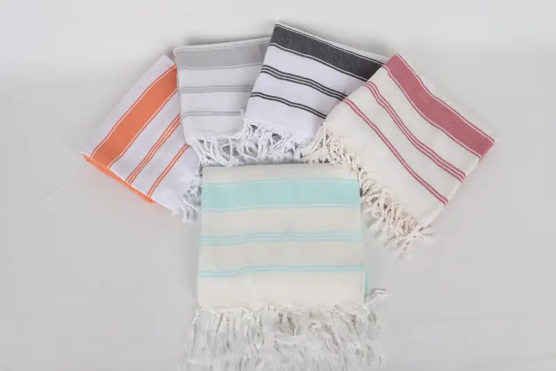 Bridesmaid Gifts, Custom Bath Towel, Spa Gift, Yoga Towel, Custom Wedding Gifts, 70x40 Cotton Striped Towel, Quick-dry peshtemal, Cute Beach Towel - 3