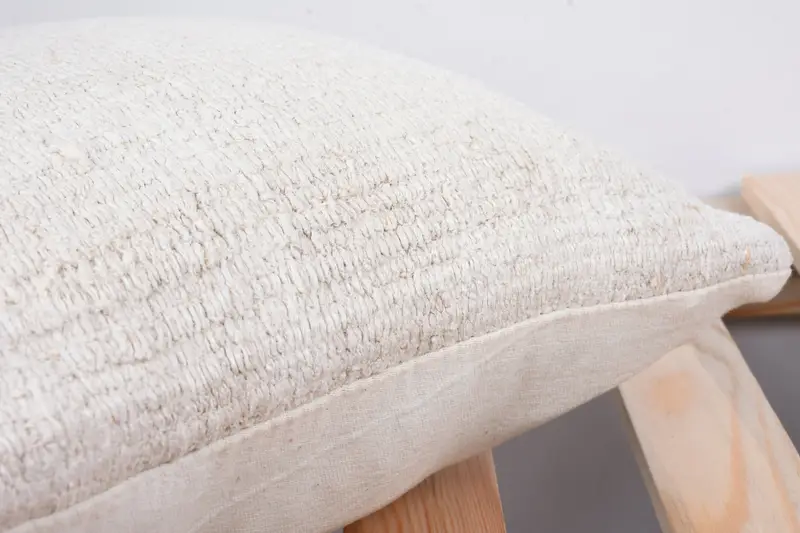 Decorative Pillow Case, 12x12 White Cushion, Interior Designer Pillow, Turkish Corner Pillow Sham, Gift Pillow, Kilim Pillow, Cushion Cover - 7