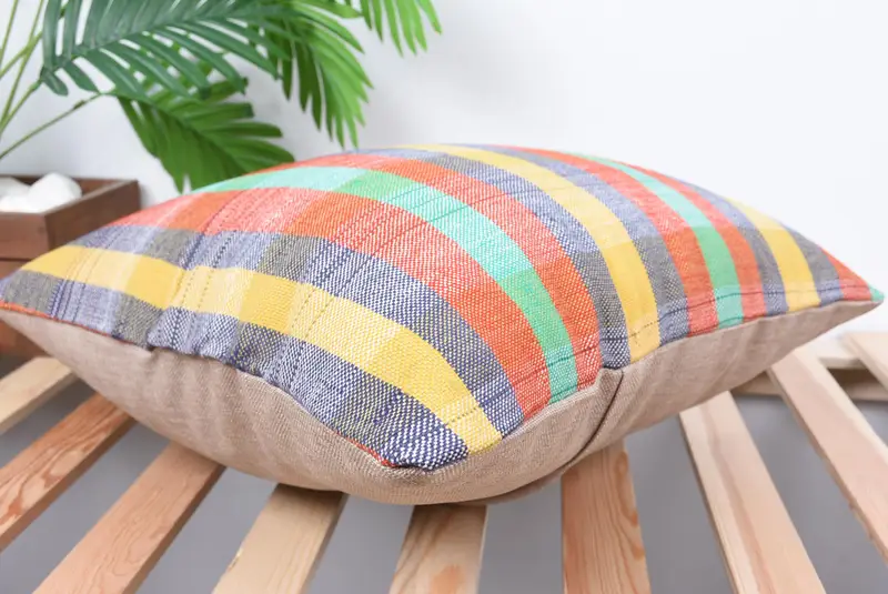 Boho Pillow, Turkish Pillow, Ethnical Kilim Rug Pillow, Wholesale Cushion Cover, Ikat Pillow Sham, 18x18 Green Cushion Case, Pillow Case - 6