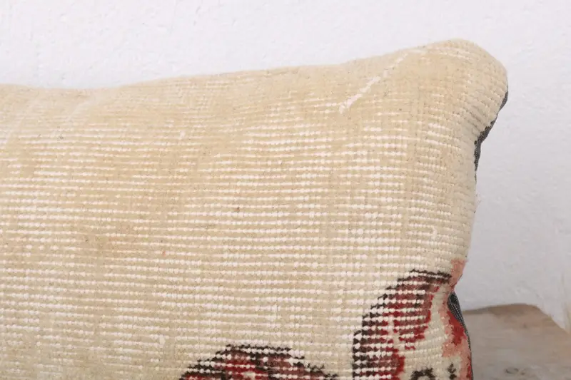 Customized Cushion Case, Cushion Cover, Pillow for Sofa, 12x24 Beige Pillow Case, Vintage Kilim Throw Pillow, Throw Kilim Pillow - 5