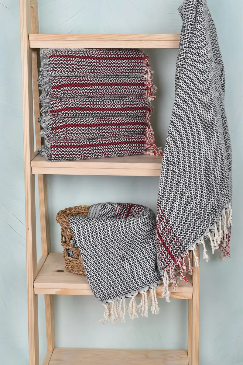 Beach Theme Wedding Gift, Fouta towel, Personalized Wedding Gift, Gift For Her, Organic Towel, 70x40 Cotton Diamond Towel, Valentines Day Gift Idea - 3