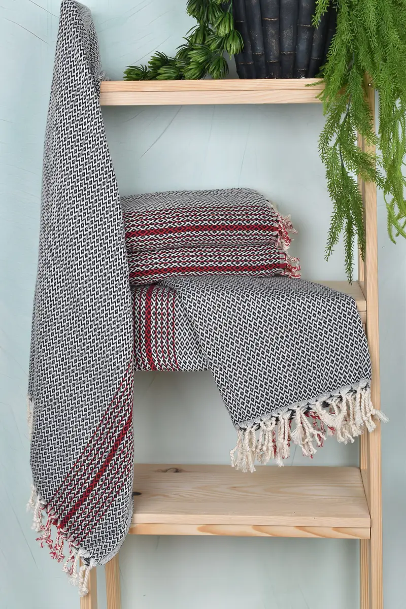 Beach Theme Wedding Gift, Fouta towel, Personalized Wedding Gift, Gift For Her, Organic Towel, 70x40 Cotton Diamond Towel, Valentines Day Gift Idea - 6