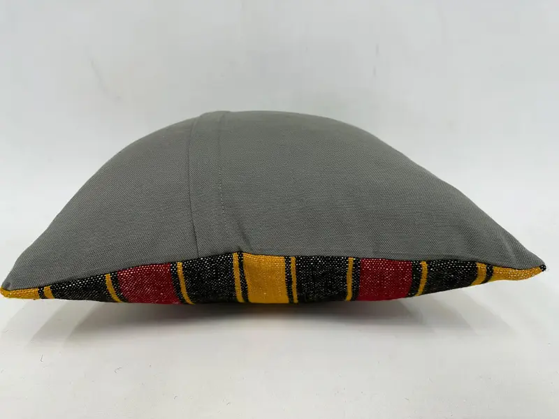 Vintage Kilim Throw Pillow, Handmade Throw Pillow Cover, 18x18 Red Pillow Case, Cushion Cover, Pillow for Sofa, Kilim Cushion Sham - 7