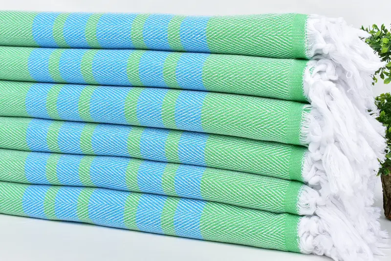Best Beach Towel, Personalised Gift, Absorbent Turkish towel, Fouta towel, Lightweight Turkish towel for beach, 68x36 Cotton Chevron Towel - 3