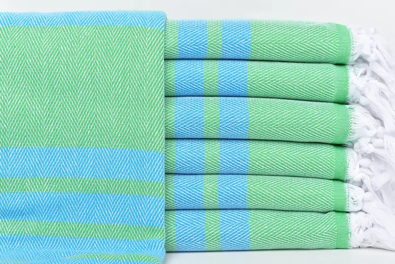 Best Beach Towel, Personalised Gift, Absorbent Turkish towel, Fouta towel, Lightweight Turkish towel for beach, 68x36 Cotton Chevron Towel - 1