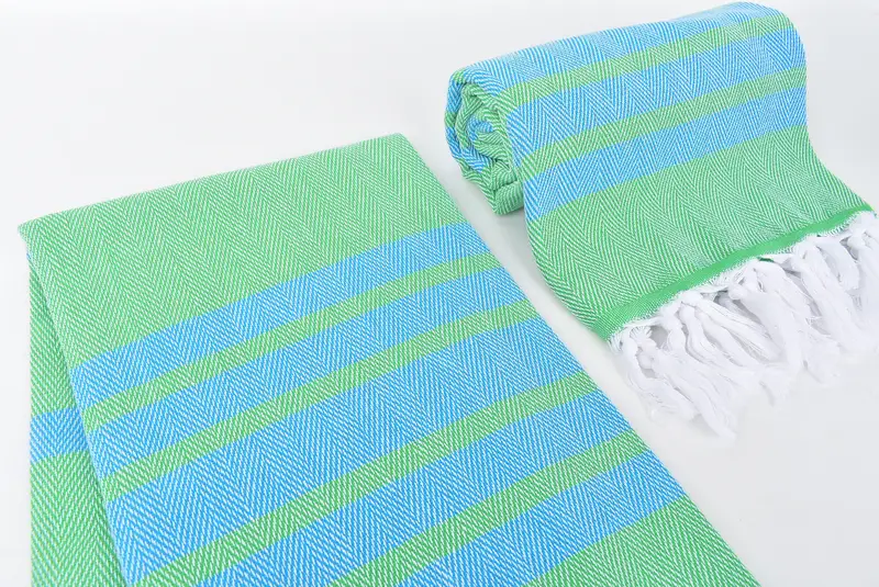 Best Beach Towel, Personalised Gift, Absorbent Turkish towel, Fouta towel, Lightweight Turkish towel for beach, 68x36 Cotton Chevron Towel - 7